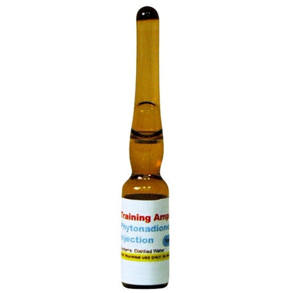 Training Ampule, Phytonadione Injectable Emulsion 1mg/0.5mL (1mL Amber Ampule)