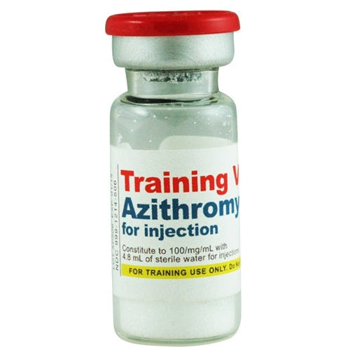 Training Vial, Azithromycin 500mg (10mL Vial)  25 per pack