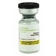 Training Vials, Diphenhydramine HCl Injection 50mg/mL HIGH POTENCY