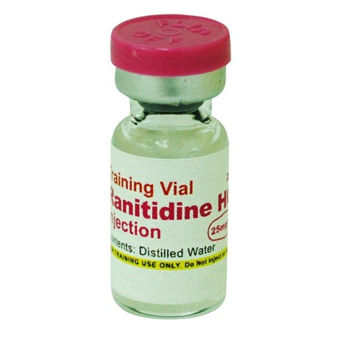 Training Vial, Ranitidine Injection (25mg/mL) 2mL Vial – Mockmeds