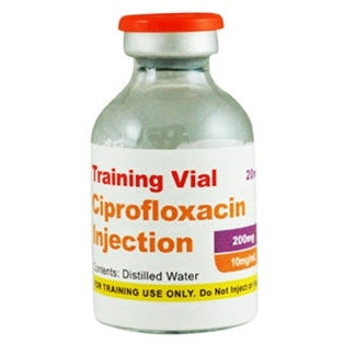 Training Vial, Ciprofloxacin Injection 200mg (10mg/mL) 20 ML Vials